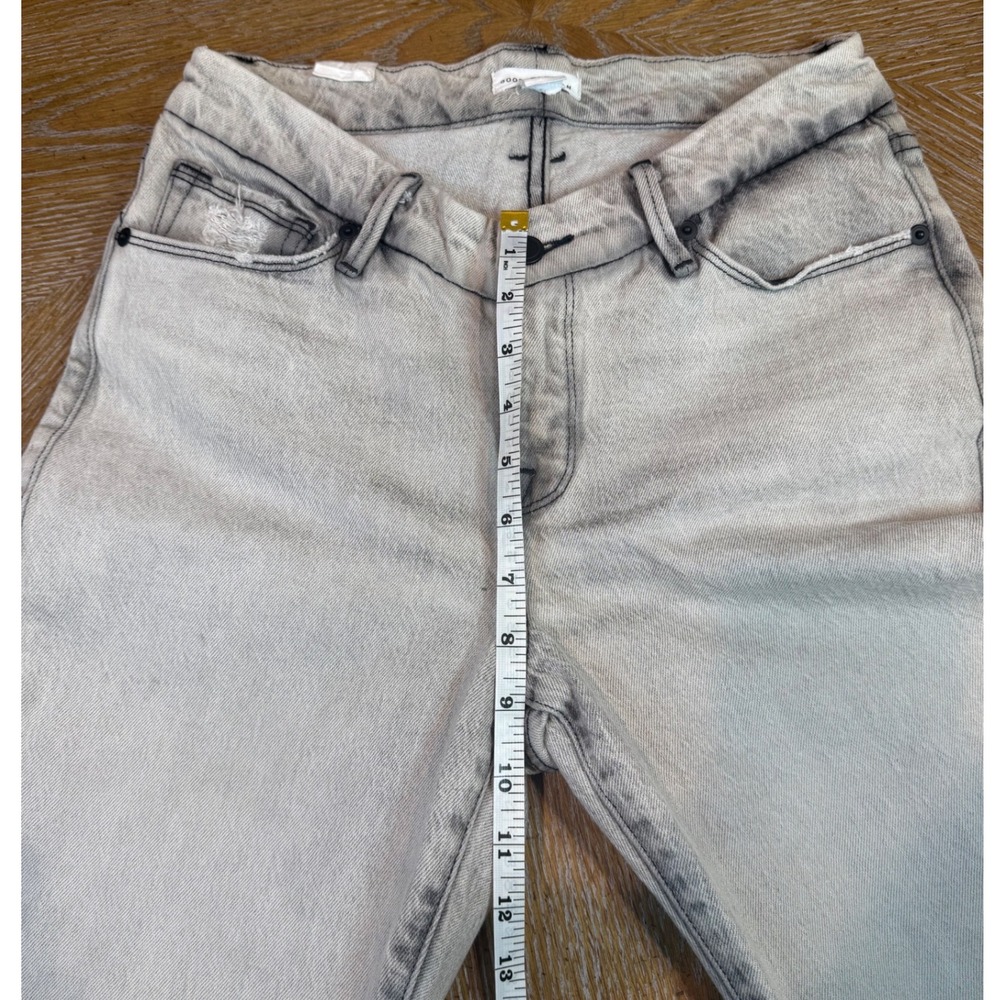 Good American NEW Good Classic High Rise V-Front Jeans Gray Black 176‎ Sz 2/26 - Picture 9 of 10